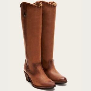 Frye Genuine Leather Western Cowgirl Boots knee high